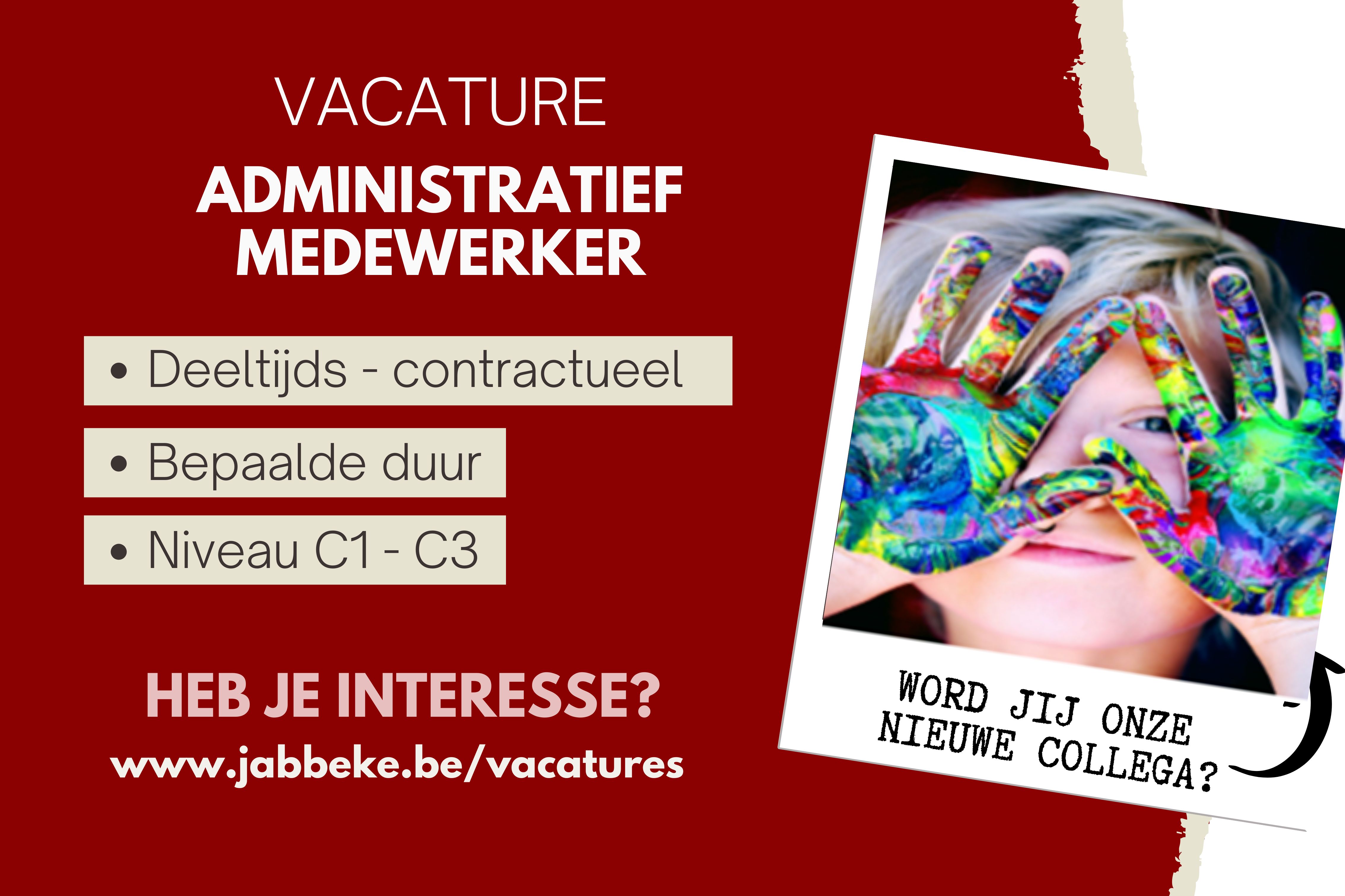 LOKAAL BESTUUR JABBEKE WERFT AAN - ADMINISTRATIEF MEDEWERKER (C1 - C3)